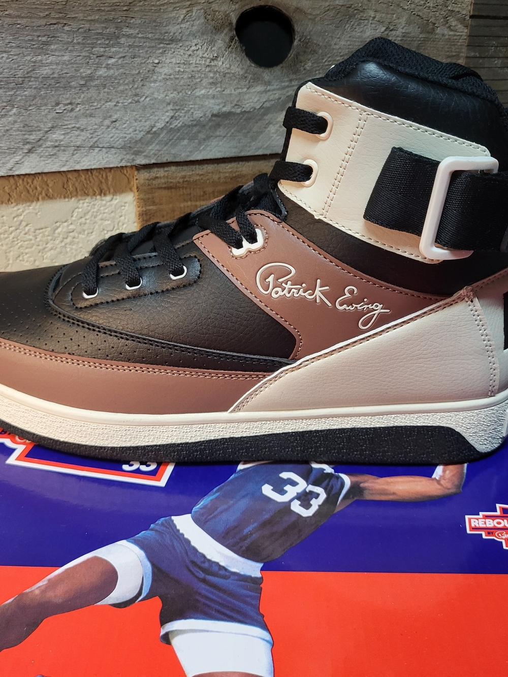 *NEW* Patrick Ewing 33 Orion Strap Encore Rebound Brown Sand Shoes Men's Size 12